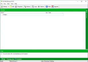 KLS Mail Backup main screen