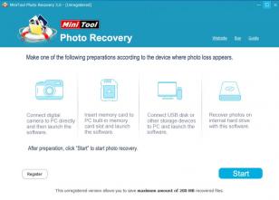 MiniTool Photo Recovery main screen