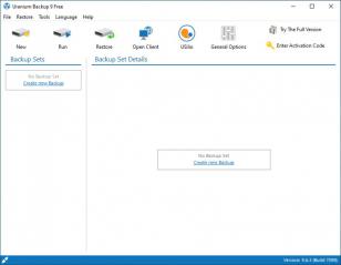 Uranium Backup main screen