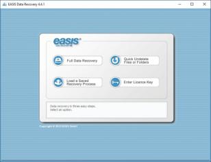EASIS Data Recovery main screen