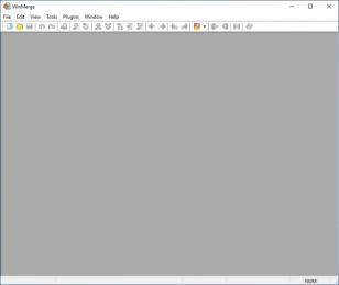 WinMerge main screen