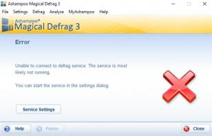 Ashampoo Magical Defrag main screen