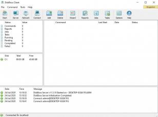 DiskBoss Server main screen