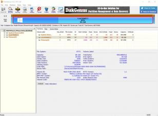 DiskGenius main screen