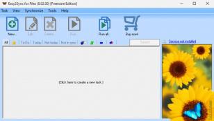 Easy2Sync for Files main screen