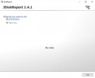 JDiskReport main screen