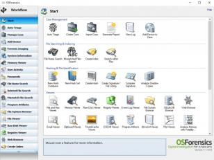 OSForensics main screen