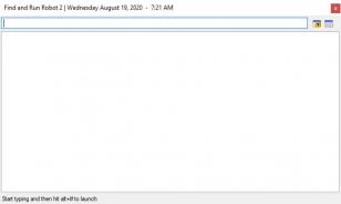 Find and Run Robot main screen
