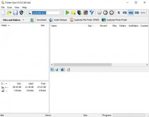 Folder Size main screen