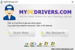 MyPCDrivers main screen