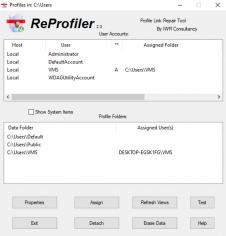 Reprofiler main screen