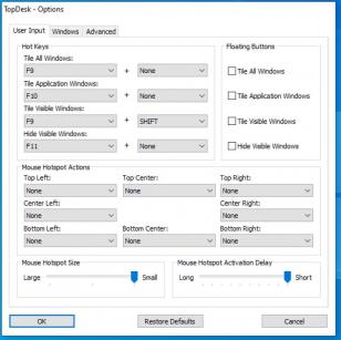 TopDesk main screen