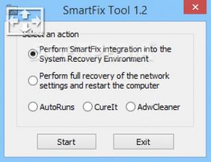 SmartFix Tool main screen