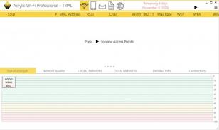 Acrylic Wi-Fi Professional main screen