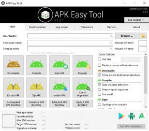 APK Easy Tool main screen