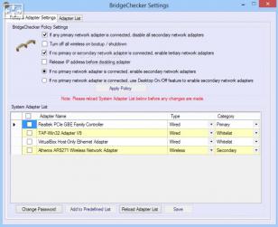 BridgeChecker main screen