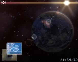 Earth 3D Space Survey Screensaver main screen