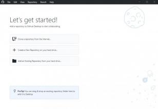 GitHub Desktop main screen