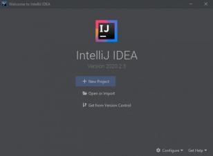 IntelliJ IDEA Community Edition main screen