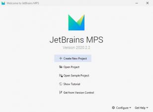 JetBrains MPS main screen