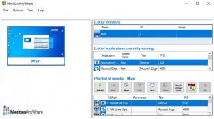 MonitorsAnyWhere main screen