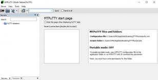MTPuTTY main screen