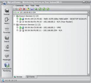 MyLanViewer main screen