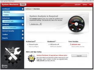 System Mechanic main screen