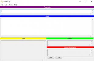Open Object Rexx main screen