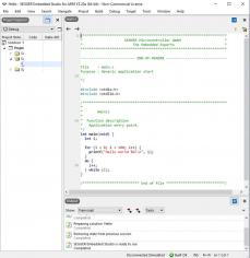 SEGGER Embedded Studio for ARM main screen