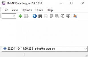 SNMP Data Logger main screen