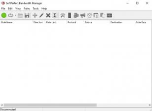 SoftPerfect Bandwidth Manager main screen