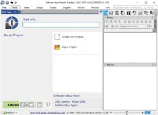 Software Ideas Modeler main screen