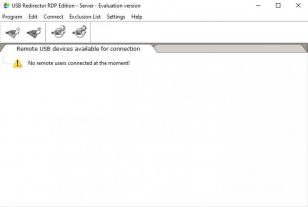 USB Redirector RDP Edition Server main screen