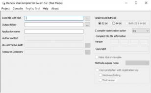 VbaCompiler for Excel main screen