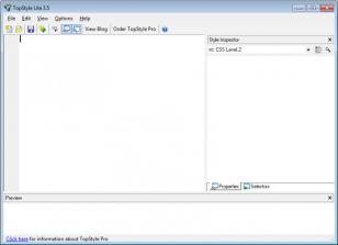 TopStyle Lite main screen
