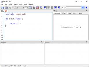 Virtual-C IDE main screen