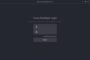 Cocos Dashboard main screen