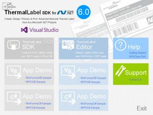 Neodynamic ThermalLabel SDK main screen