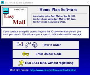 Easy Mail main screen