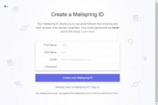 Mailspring main screen