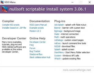 Nullsoft Install System main screen