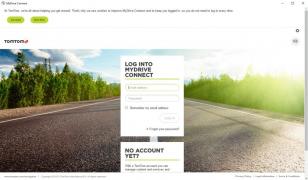 TomTom MyDrive Connect main screen