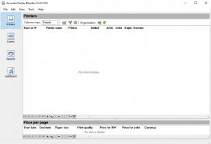Accurate Printer Monitor main screen