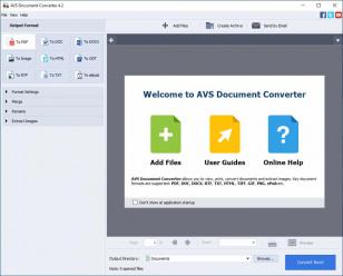 AVS Document Converter main screen