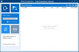 Print Conductor main screen