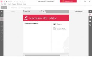 Icecream PDF Editor main screen