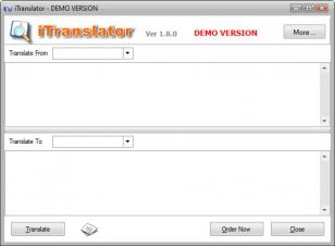 iTranslator main screen