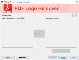 PDF Logo Remover main screen