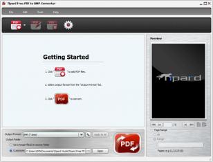 Tipard Free PDF to BMP Converter main screen